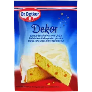 Glasuur - valge šokolaadi maitseline, DR.OETKER, 100 g