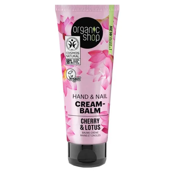 ORGANIC SHOP Cherry & Lotus Hand & Nail Cream-Balm 75ml
