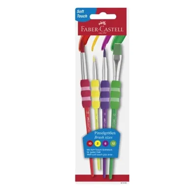 Pintslikomplekt Faber-Castell Soft 4tk