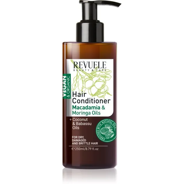 Revuele Vegan & Organic Niisutav ja toitev palsam kuivadeleja kahjustatud juustele 250 ml