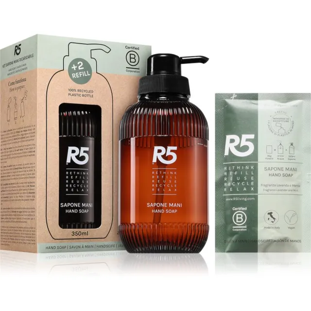 R5 Sapone Mani Vedelseep + üks täide