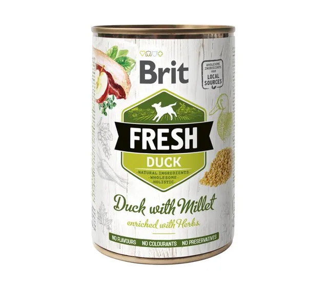 Brit Fresh koerakonserv, part/hirss, 400 g