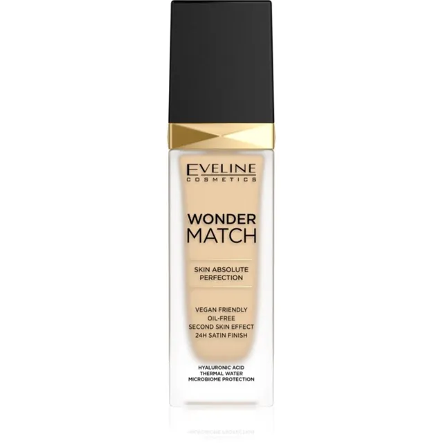 Eveline Cosmetics Wonder Match Kauapüsiv vedel jumestuskreem hüaluroonhappega varjund 05 Light Porcelain 30 ml