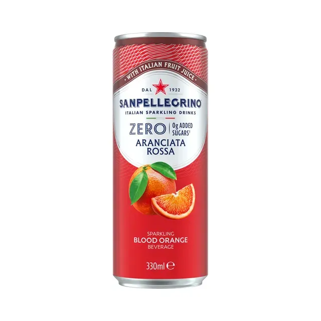 Karastusjook Zero Aranciata Rossa, SANPELLEGRINO, 330 ml