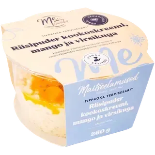 Maitseelamused Riisipuder Kookoskreemi, Mango Ja Virsik