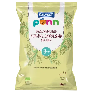 Põnn öko teraviljapulgad hirsiga 30g 7+ 30 g