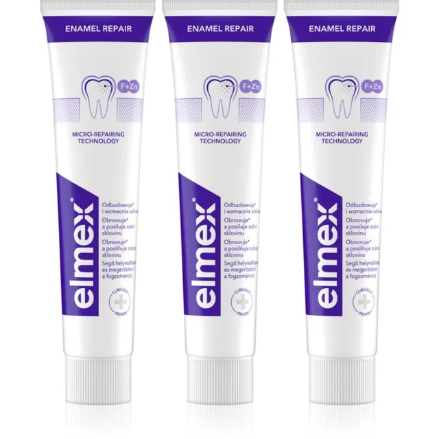 Elmex Repair Enamel Repair Hambapasta 3x75 ml