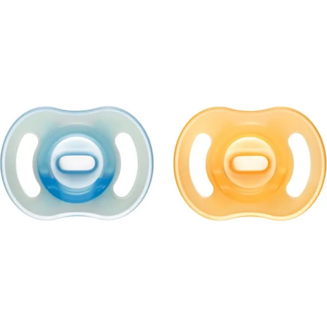 Tommee Tippee Ultra Light Night lutt 6-18m Orange/ Blue 2 tk