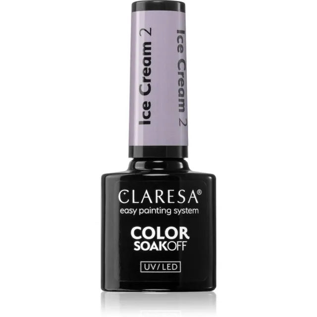 Claresa SoakOff UV/LED Color Ice Cream Geelküünelakk varjund 2 5 g