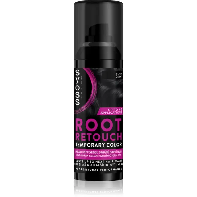 Syoss Root Retoucher Juuksejuurte toonija pihustiga varjund Black 120 ml