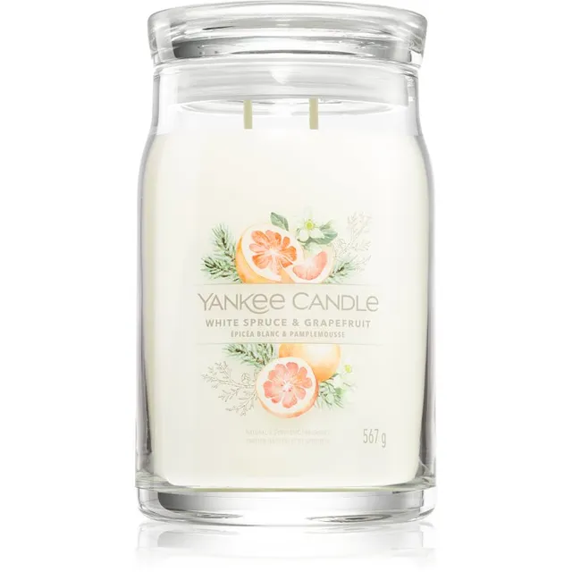 Yankee Candle White Spruce & Grapefruit lõhnaküünal 567 g