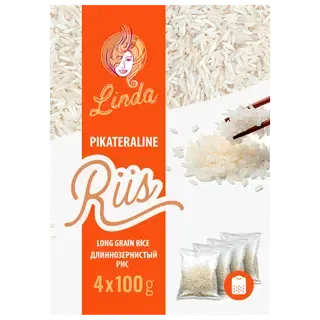 Linda pikateraline riis 4x100g
