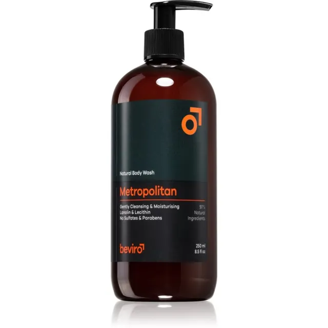 Beviro Natural Body Wash Metropolitan Dušigeel meestele 250 ml