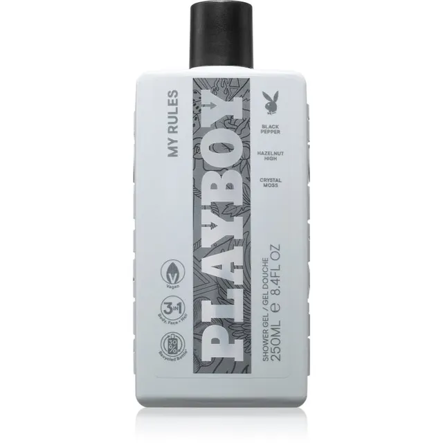 Playboy My Rules Dušigeel kolm-ühes meestele 250 ml