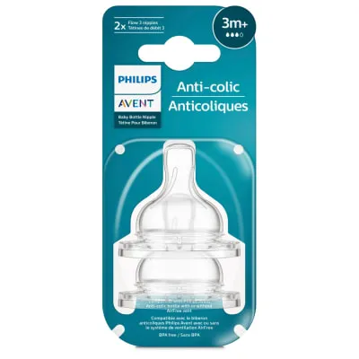 Lutipudeli niplid Philips Avent 3k+ 2tk