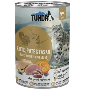 TUNDRA kassikonserv, pardi, kalkuni ja faasaniga, teraviljavaba
