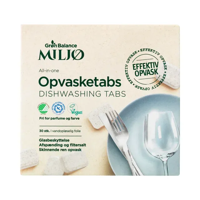 Nõudepesumasina tabletid, GRØN BALANCE, 30 tk