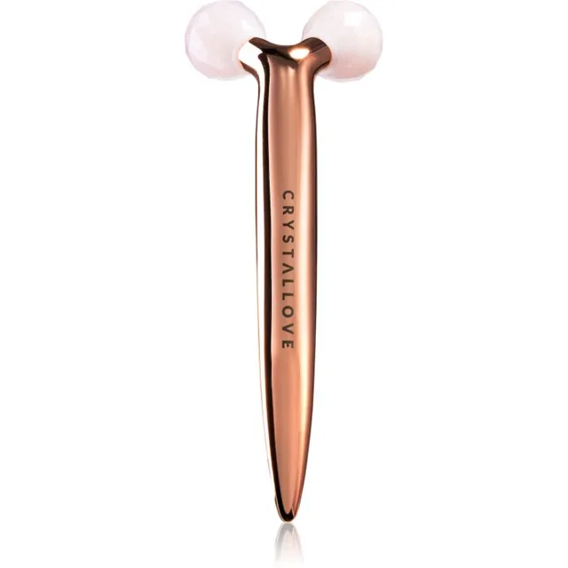 Crystallove Rose Quartz 3D Lift & Sculpt Facial Roller Massaaživahend 1 tk