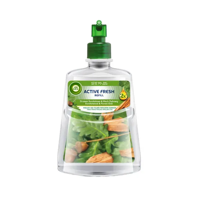Õhuvärskedaja Active Fresh Sandalwood & Forest Oak täide 228 ML, AIR WICK, 228 ml