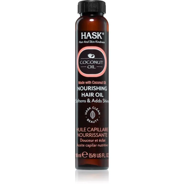 HASK Monoi Coconut Oil Iluõli säravate ja pehmete juuste jaoks 18 ml