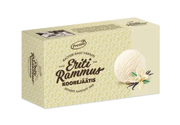 Koorejäätis ERITI RAMMUS vanilli, 480g