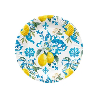 Pabertaldrikud Paw lill. 23cm 8tk SS26