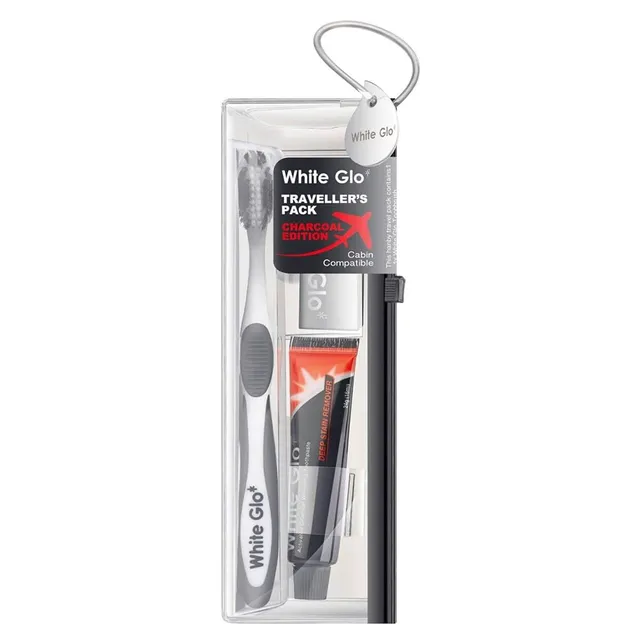 WHITE GLO Charcoal Edition Traveller's Set