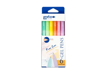 Geelpliiatsite komplekt, 6tk