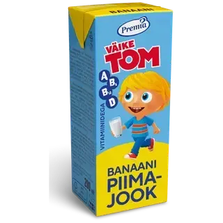 Väike Tom Piimajook banaanilisandi ja vitamiinidega, 200 ml