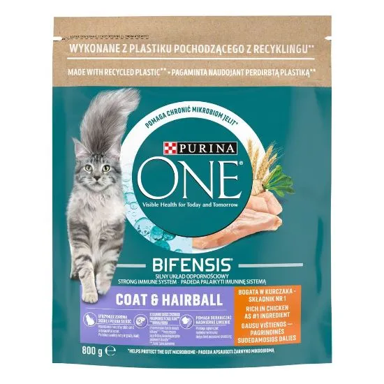 One kuiv kassitoit Coat&Hair kana 800g