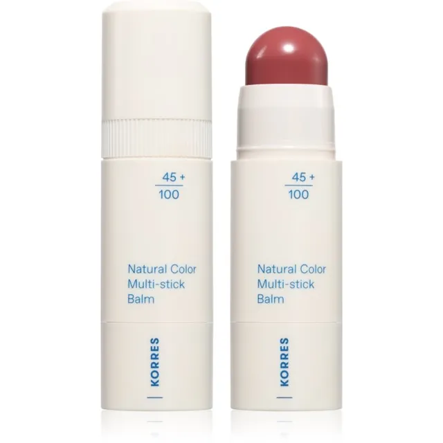 Korres Natural Color Multi-Stick Balm Mitmeotstarbeline huulte- ja näomeik varjund Vintage Rose 4.5 g