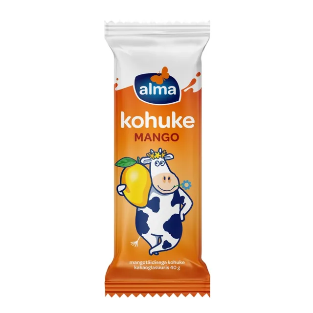 Alma Kohuke Mangotäidisega Kakaoglasuuris 40g