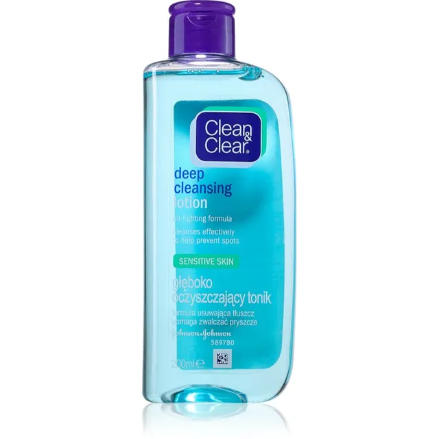 Clean & Clear Deep Cleansing Sügavpuhastav näotoonik tundlikule nahale 200 ml