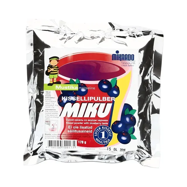 Mustikamaitseline kissellipulber, MIKAADO, 170 g