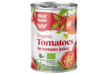 Kons.tük.koor.tomatid Bio WELL DONE 400g