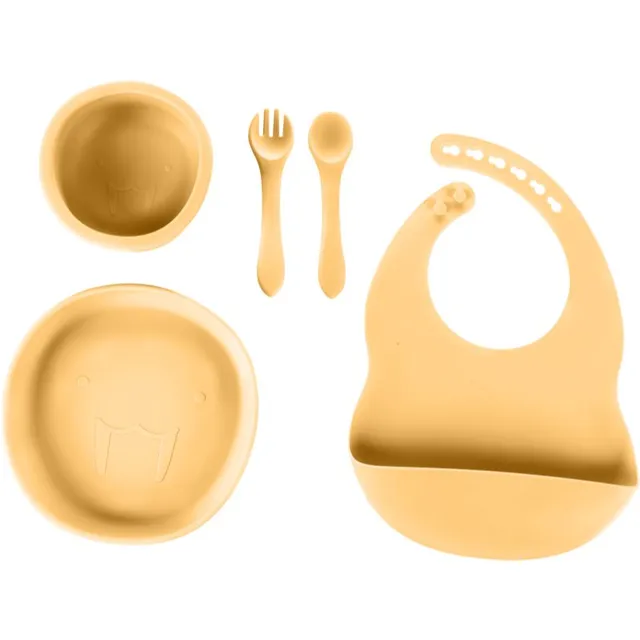 Zopa Silicone Set söögiriistade komplekt lastele Mustard Yellow