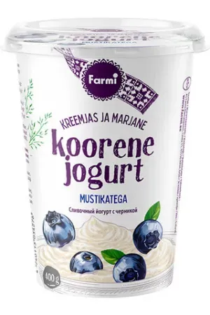 Farmi Koorene Jogurt Mustikatega 400g