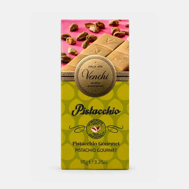Valge šokolaad pistaatsiaga 95g