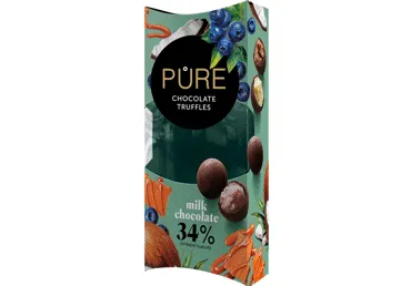 Piima šok.trühvlid valik PURE 108g