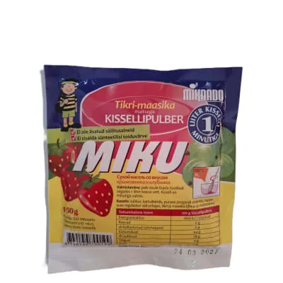 Kissellipulber tikri-maasika Mikaado 155g