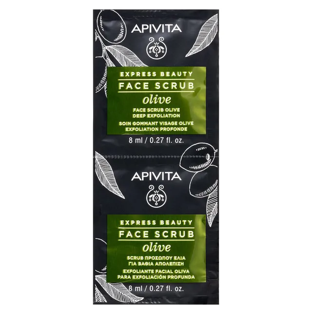 APIVITA Express Beauty Olive Face Scrub 2x8ml
