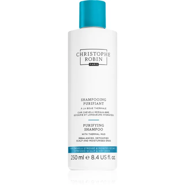 Christophe Robin Purifying Shampoo with thermal mud Puhastav ja detoksifitseeriv šampoon 250 ml