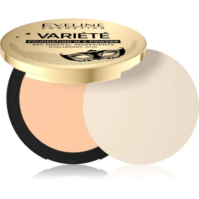 Eveline Cosmetics Variété Mineraalne kompaktpuuder aplikaatoriga varjund 02 Natural 8 g