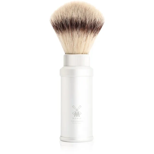 Mühle TRAVEL Silvertip Synthetic Raseerimispintsel White 1 tk