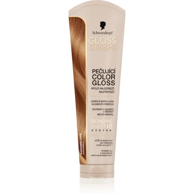 Schwarzkopf Creme Supreme Gloss Kinnistav värvimask lisab niiskust ja sära varjund Caramel Brown 145 ml