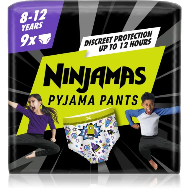 Pampers Ninjamas Pyjama Pants püksmähkmed 27-43 kg Spaceships 9 tk