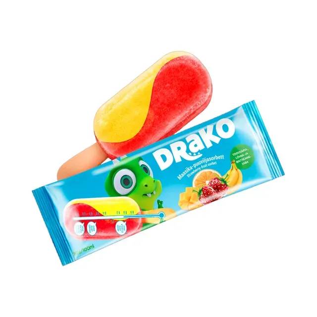 Maasika-puuviljasorbett, DRAAKON, 90 g