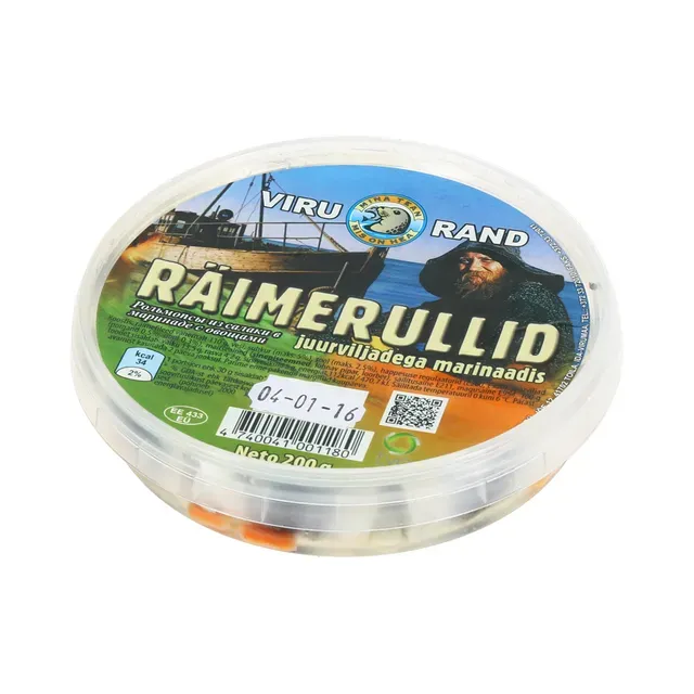 Räimerullid juurviljadega marinaadis, VIRU RAND, 200 g