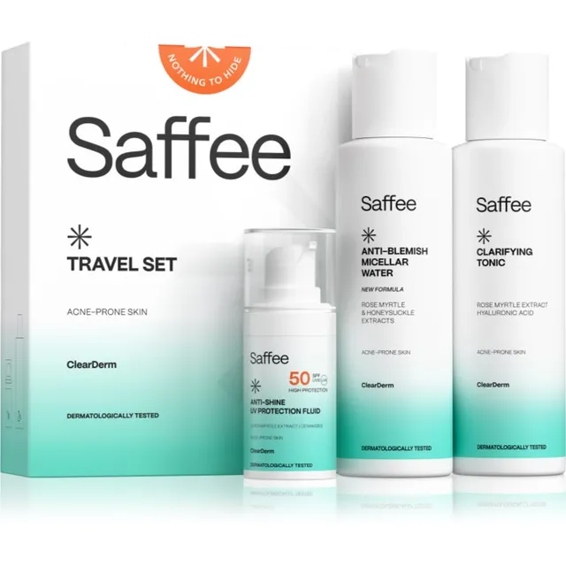 Saffee ClearDerm Travel Set Reisikomplekt probleemsele nahale