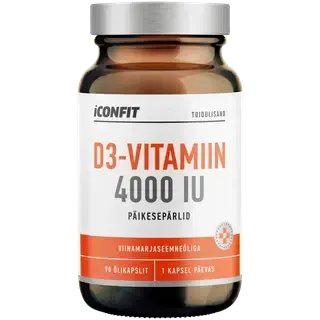ICONFIT Vitamiin D3 4000 IU, N90